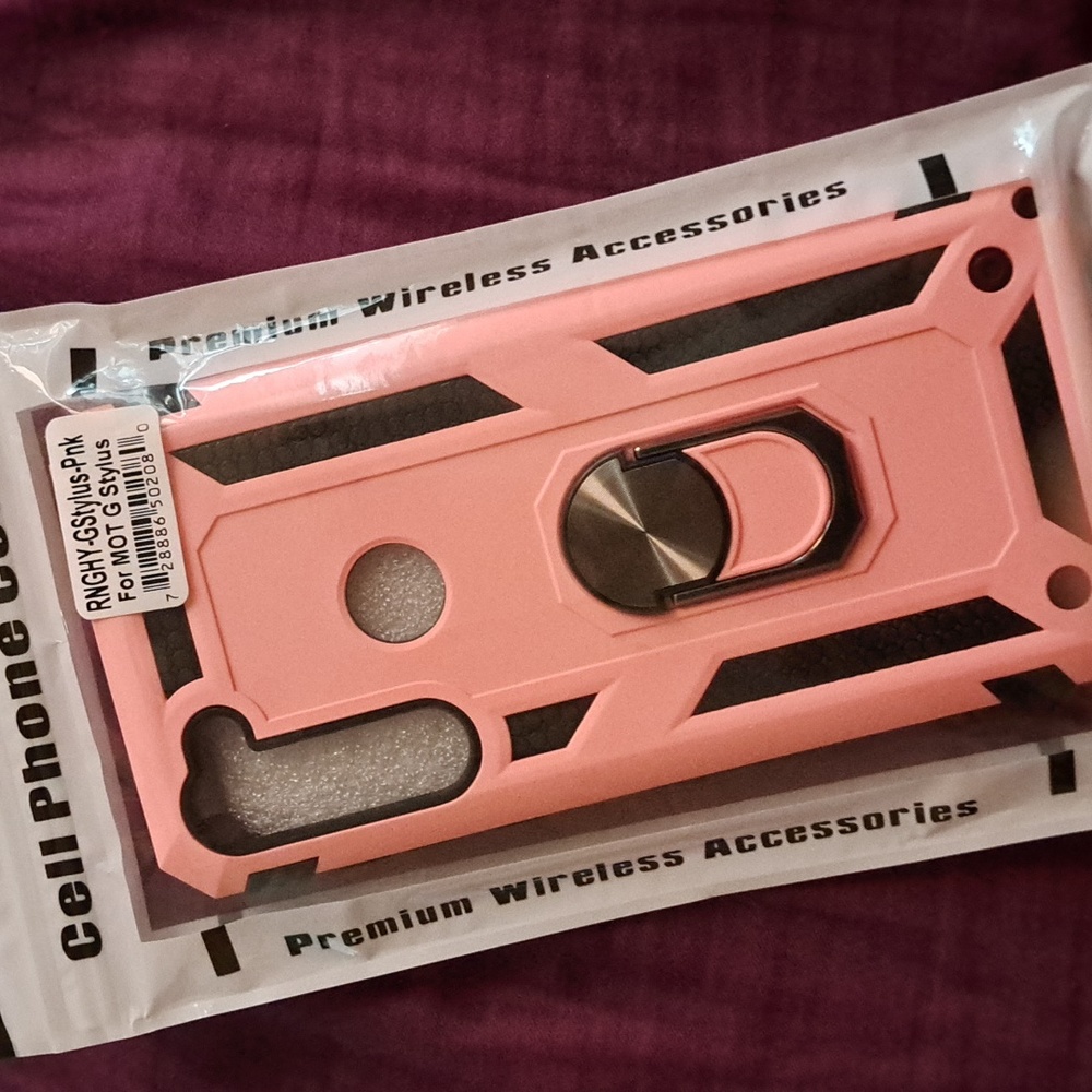 Pink case for Moto G Stylus phone